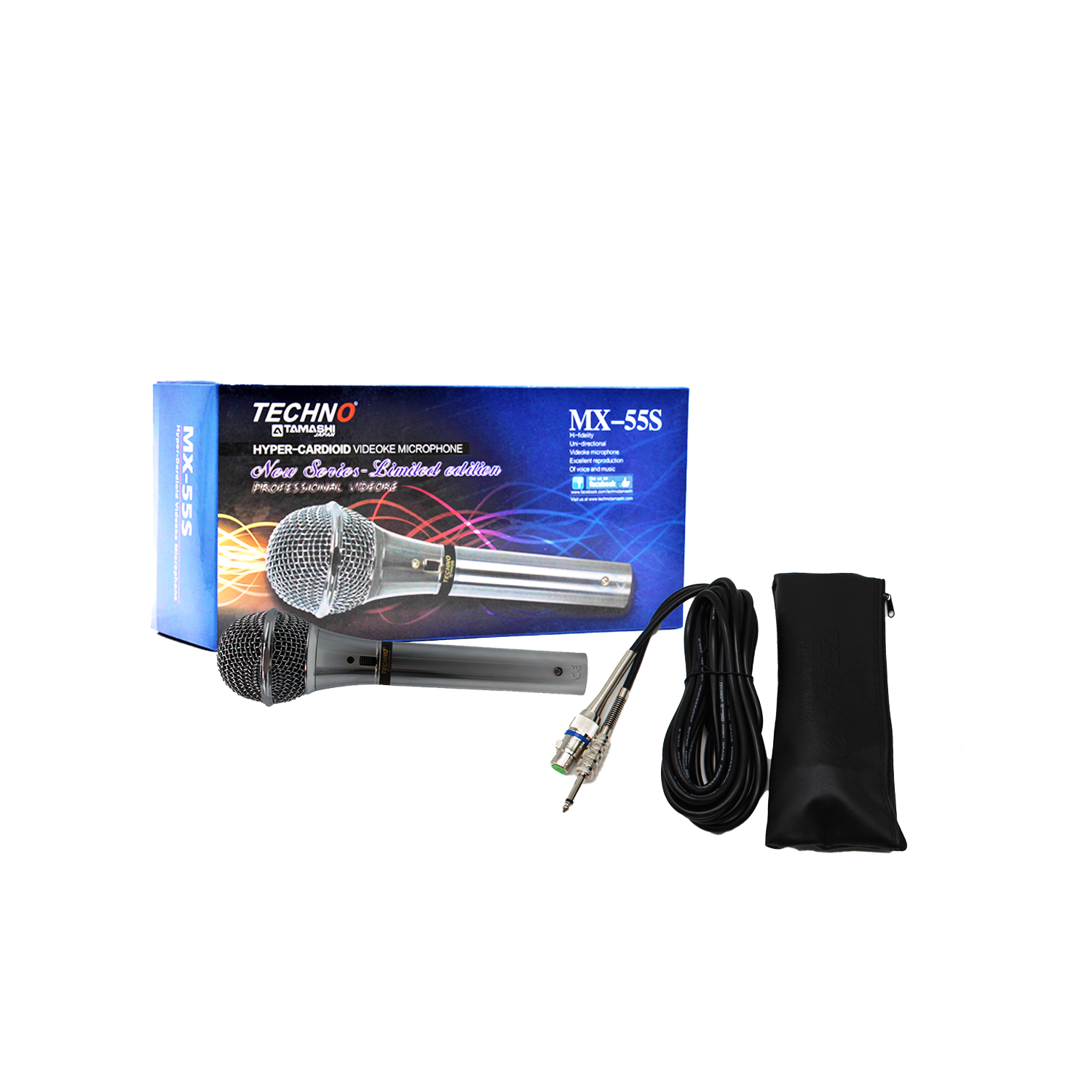 Techno Tamashi MX-55S Hyper Cardioid Videoke Microphone