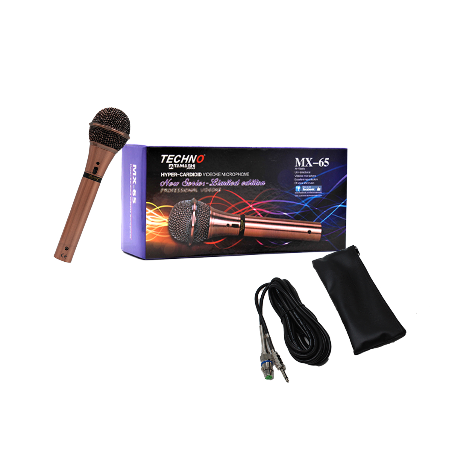 Techno Tamashi MX-65 Hyper-Cadioid Videoke Microphone