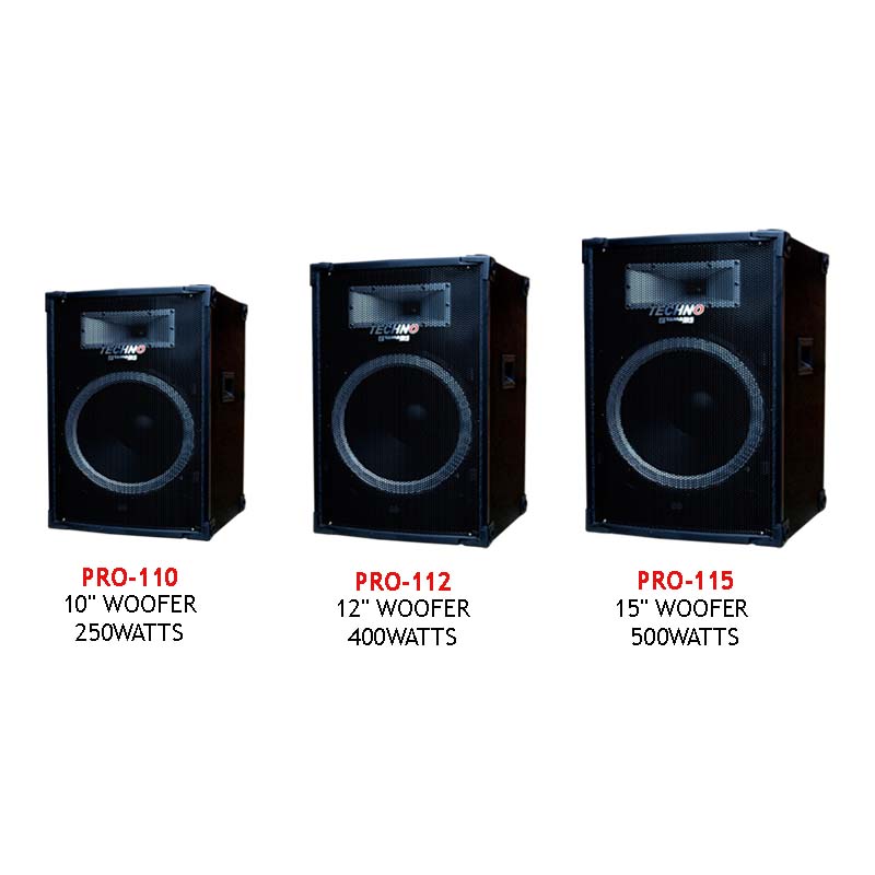 Techno Tamashi Pro Woofers – Passive Speakers