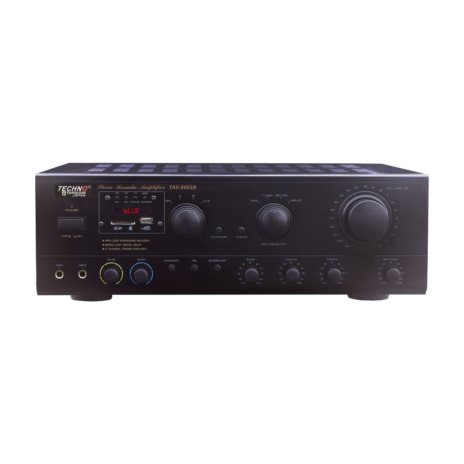 Techno Tamashi TAV-8002B Karaoke Audio Amplifier