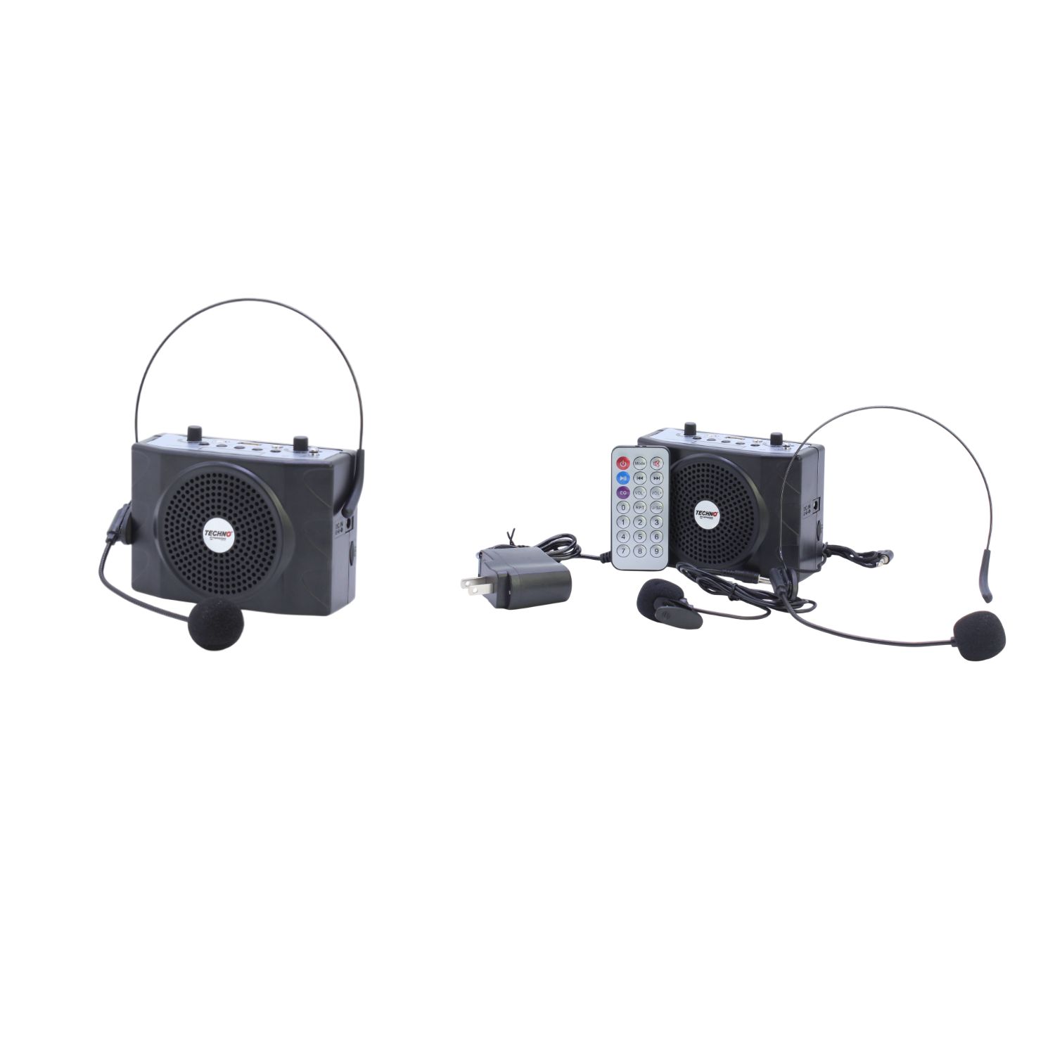 Techno Tamashi RX-177BT Portable Amplifier USB, TF Card, FM Radio, (Black)