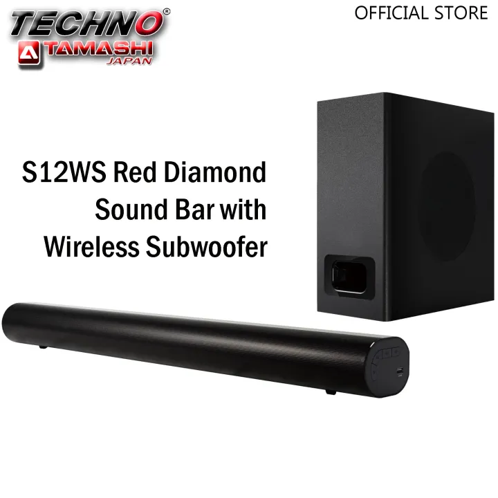 Techno Tamashi S12WS Red Diamond with Wireless Subwoofer