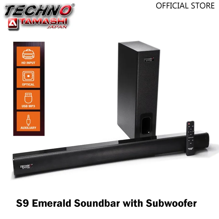Techno Tamashi S9 Emerald Soundbar with Subwoofer