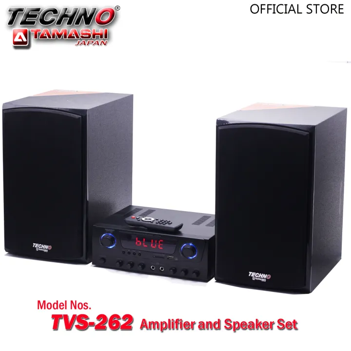 Techno Tamashi TVS-262 6″ Bookshelf Speaker with Amplifier